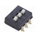 A6SN3104; Switch: DIP-SWITCH; Poles number: 3; ON-OFF; 0.025A/24VDC; Pos: 2; OMRON OCB A6SN3104; Switch: DIP-SWITCH; Poles number: 3; ON-OFF; 0.025A/24VDC; Pos: 2; OMRON OCB