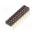 A6T0102; Switch: DIP-SWITCH; Poles number: 10; ON-OFF; 0.025A/24VDC; Pos: 2; OMRON OCB