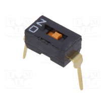 A6T1102; Switch: DIP-SWITCH; Poles number: 1; ON-OFF; 0.025A/24VDC; Pos: 2; OMRON OCB