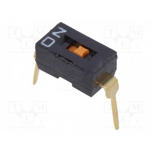 A6T1102; Switch: DIP-SWITCH; Poles number: 1; ON-OFF; 0.025A/24VDC; Pos: 2; OMRON OCB