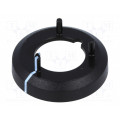 A7516010; Nut cover with pointer; ABS; black; push-in; Ø: 19.3mm; OKW