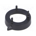 A7616000; Nut cover with pointer; ABS; black; push-in; Ø: 16.4mm; OKW