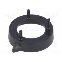 A7616000; Nut cover with pointer; ABS; black; push-in; Ø: 16.4mm; OKW