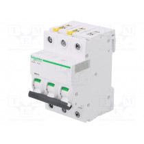 A9F03306; Circuit breaker; 400VAC; Inom: 6A; Poles: 3; DIN; Charact: B; 6kA; SCHNEIDER ELECTRIC