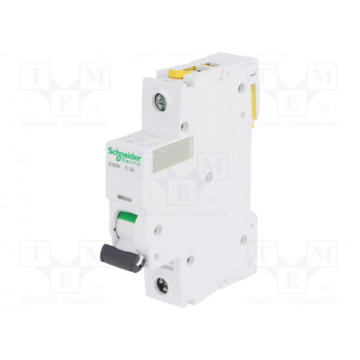A9F04103; Circuit breaker; 230VAC; Inom: 3A; Poles: 1; DIN; Charact: C; 6kA; SCHNEIDER ELECTRIC