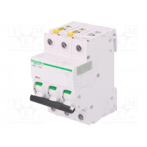 A9F07363; Circuit breaker; 400VAC; Inom: 63A; Poles: 3; DIN; Charact: C; 10kA; SCHNEIDER ELECTRIC