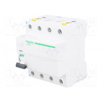 A9Z11480; RCD breaker; Inom: 80A; Ires: 30mA; Poles: 4; 400V; Mounting: DIN; SCHNEIDER ELECTRIC