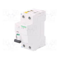 A9Z22240; RCD breaker; Inom: 40A; Ires: 100mA; Poles: 2; 400V; Mounting: DIN; SCHNEIDER ELECTRIC