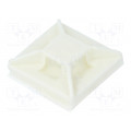 ABM1M-A-M; Self-adhesive cable holder; polyamide; white; Tie width: 2.5mm; PANDUIT ABM1M-A-M; Self-adhesive cable holder; polyamide; white; Tie width: 2.5mm; PANDUIT