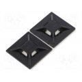 ABMM-AT-C0; Self-adhesive cable holder; ABS; black; Tie width: 2.5÷4.8mm; PANDUIT ABMM-AT-C0; Self-adhesive cable holder; ABS; black; Tie width: 2.5÷4.8mm; PANDUIT