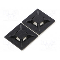 ABMM-AT-C0; Self-adhesive cable holder; ABS; black; Tie width: 2.5÷4.8mm; PANDUIT ABMM-AT-C0; Self-adhesive cable holder; ABS; black; Tie width: 2.5÷4.8mm; PANDUIT