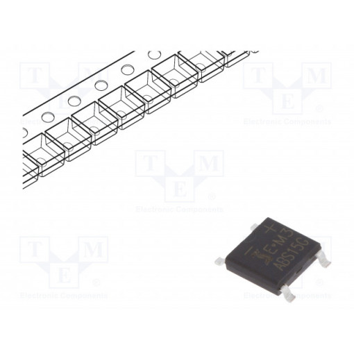 ABS15G; Single-phase bridge rectifier; Urmax: 400V; If: 2A; Ifsm: 50A; ABS; DIOTEC SEMICONDUCTOR