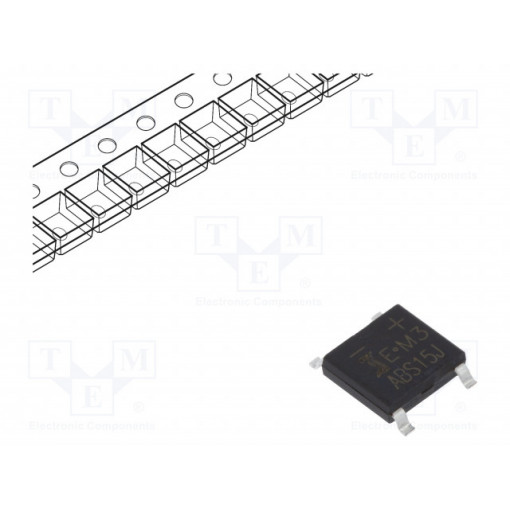 ABS15J; Single-phase bridge rectifier; Urmax: 600V; If: 2A; Ifsm: 50A; ABS; DIOTEC SEMICONDUCTOR