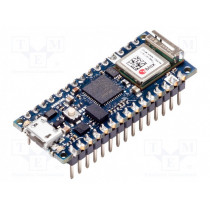 ARDUINO NANO 33 IOT WITH HEADERS; Arduino; 48MHz; 3.3VDC; Flash: 256kB; SRAM: 32kB; I2C,SPI,USART; ARDUINO ARDUINO NANO 33 IOT WITH HEADERS; Arduino; 48MHz; 3.3VDC; Flash: 256kB; SRAM: 32kB; I2C,SPI,USART; ARDUINO