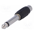; Adapter; Jack 6.35mm plug,RCA socket; mono;  ; Adapter; Jack 6.35mm plug,RCA socket; mono;