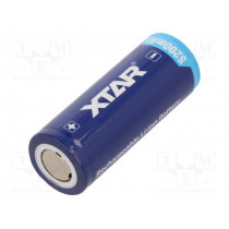 26650 5200 7A FLAT TOP; Re-battery: Li-Ion; 26650; 3.7V; 5200mAh; Ø26.6x68mm; 7A; XTAR