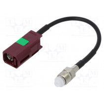 ; Antenna adapter; FME-A socket,Fakra D socket; straight; 100mm; JC Antenna ; Antenna adapter; FME-A socket,Fakra D socket; straight; 100mm; JC Antenna