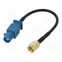 ; Antenna adapter; Fakra GSM P plug,SMA-A plug; straight; 100mm; JC Antenna ; Antenna adapter; Fakra GSM P plug,SMA-A plug; straight; 100mm; JC Antenna