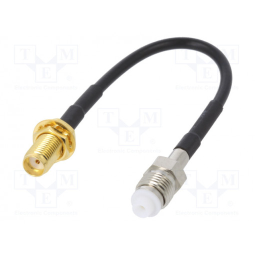 ; Antenna adapter; SMA-B socket,FME-A socket; straight; 100mm; JC Antenna ; Antenna adapter; SMA-B socket,FME-A socket; straight; 100mm; JC Antenna