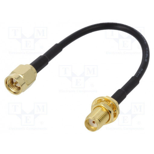 ; Antenna adapter; SMA-B socket,SMA-A plug; straight; 100mm; JC Antenna