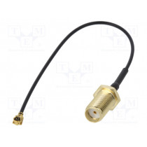 ; Antenna adapter; SMA-B socket,IPEX; straight,angled; 100mm; JC Antenna