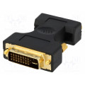 AD0001; Adapter; D-Sub 15pin HD socket,DVI-I (24+5) plug; Colour: black; LOGILINK