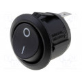 R13112ABB076W; ROCKER; SPST; Pos: 2; OFF-ON; 6A/250VAC; black; none; Body: black; BULGIN