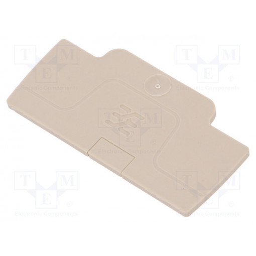 1552600000 AEP 2C 1.5; End plate; Application: A series; colourless; WEIDMÜLLER