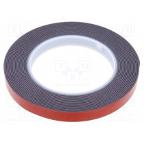 AFTC 6411; Tape: fixing; W: 12mm; L: 5m; Thk: 1.1mm; double-sided; acrylic; black; AFTC AFTC 6411; Tape: fixing; W: 12mm; L: 5m; Thk: 1.1mm; double-sided; acrylic; black; AFTC