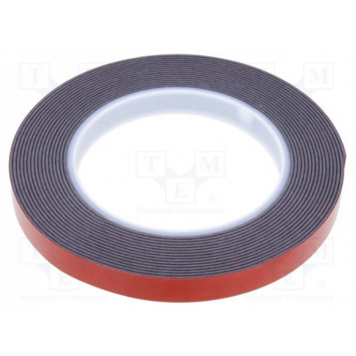 AFTC 6411; Tape: fixing; W: 12mm; L: 5m; Thk: 1.1mm; double-sided; acrylic; black; AFTC AFTC 6411; Tape: fixing; W: 12mm; L: 5m; Thk: 1.1mm; double-sided; acrylic; black; AFTC
