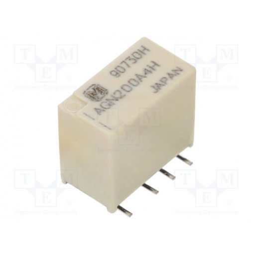 AGN200A4H; Relay: electromagnetic; DPDT; Ucoil: 4.5VDC; 0.3A/125VAC; 1A/30VDC; PANASONIC