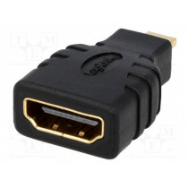 AH0010; Adapter; HDMI socket,HDMI micro plug; Colour: black; LOGILINK