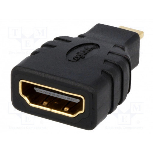 AH0010; Adapter; HDMI socket,HDMI micro plug; Colour: black; LOGILINK