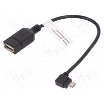 AK-300313-002-S; Cable; OTG,USB 2.0; USB A socket,USB B micro plug (angle); ASSMANN