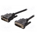 AK-320108-010-S; Cable; dual link; DVI-D (24+1) plug,both sides; 1m; black; ASSMANN