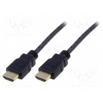AK-330114-030-S; Cable; HDMI 1.4; HDMI plug,both sides; 3m; black; ASSMANN