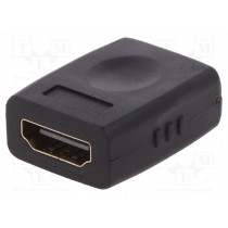 AK-330500-000-S; Adapter; HDMI socket,both sides; Colour: black; ASSMANN