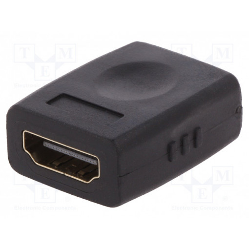 AK-330500-000-S; Adapter; HDMI socket,both sides; Colour: black; ASSMANN