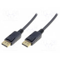 AK-340100-010-S; Cable; DisplayPort 1.1a; DisplayPort plug,both sides; 1m; black; ASSMANN