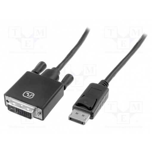 AK-340301-030-S; Cable; DisplayPort 1.2; DisplayPort plug,DVI-D (24+1) plug; 3m; ASSMANN