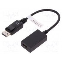 AK-340408-001-S; Cable; DisplayPort 1.1a; DisplayPort plug,HDMI socket; 150mm; ASSMANN