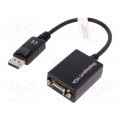 AK-340410-001-S; Cable; DisplayPort 1.2; D-Sub 15pin HD socket,DisplayPort plug; ASSMANN