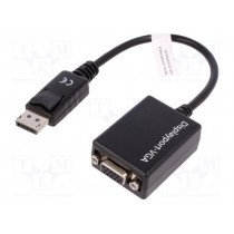 AK-340410-001-S; Cable; DisplayPort 1.2; D-Sub 15pin HD socket,DisplayPort plug; ASSMANN
