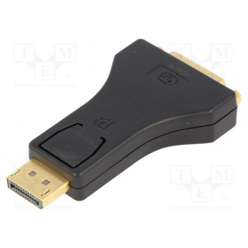 AK-340603-000-S; Adapter; DisplayPort 1.2; DisplayPort plug,DVI-I (24+5) socket; ASSMANN AK-340603-000-S; Adapter; DisplayPort 1.2; DisplayPort plug,DVI-I (24+5) socket; ASSMANN