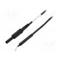 AL 8322/ZPK/1/50/SW; Test lead; 19A; 4mm banana plug-probe tip; Len: 0.5m; black; SCHÜTZINGER AL 8322/ZPK/1/50/SW; Test lead; 19A; 4mm banana plug-probe tip; Len: 0.5m; black; SCHÜTZINGER