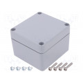 7811130; Enclosure: multipurpose; X: 77mm; Y: 82mm; Z: 57mm; EURONORD; grey; FIBOX