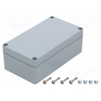 7811230; Enclosure: multipurpose; X: 125mm; Y: 222mm; Z: 81mm; EURONORD; grey; FIBOX 7811230; Enclosure: multipurpose; X: 125mm; Y: 222mm; Z: 81mm; EURONORD; grey; FIBOX