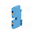 2065120000 ALO 6 BL; Splice terminal: rail; 6mm2; ways: 1; terminals: 2; blue; Width: 9mm; WEIDMÜLLER