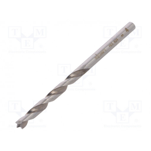 0062000400100; Drill bit; for wood; Ø: 4mm; L: 75mm; HSS; Working part len: 43mm; ALPEN-MAYKESTAG