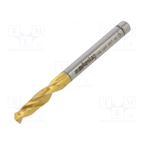 0090700510100; Drill bit; for metal; Ø: 5.1mm; L: 62mm; HSS-CO; film,separately; ALPEN-MAYKESTAG